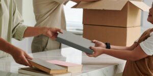 Packing Books Blurry