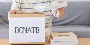 Packing Books Donations