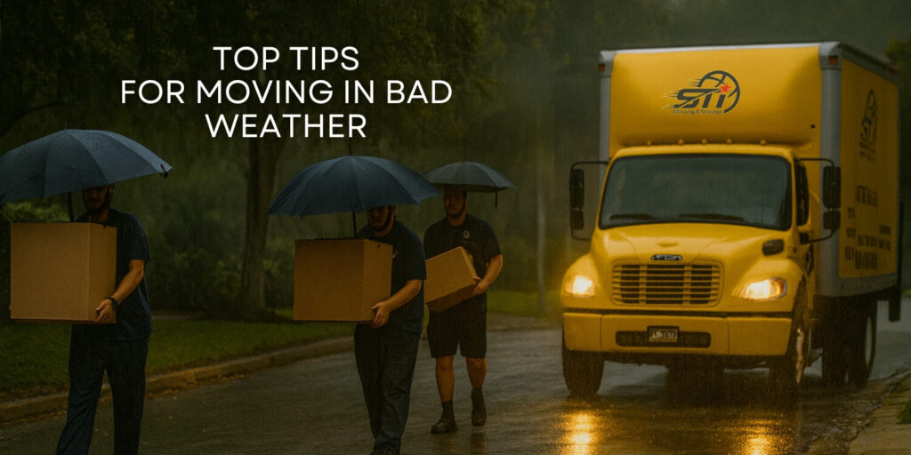 moving in bad weather