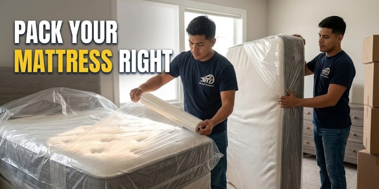 how to pack a mattress for moving​
