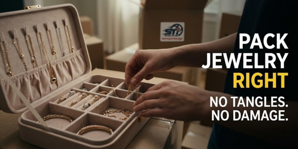 how to pack jewelry for moving