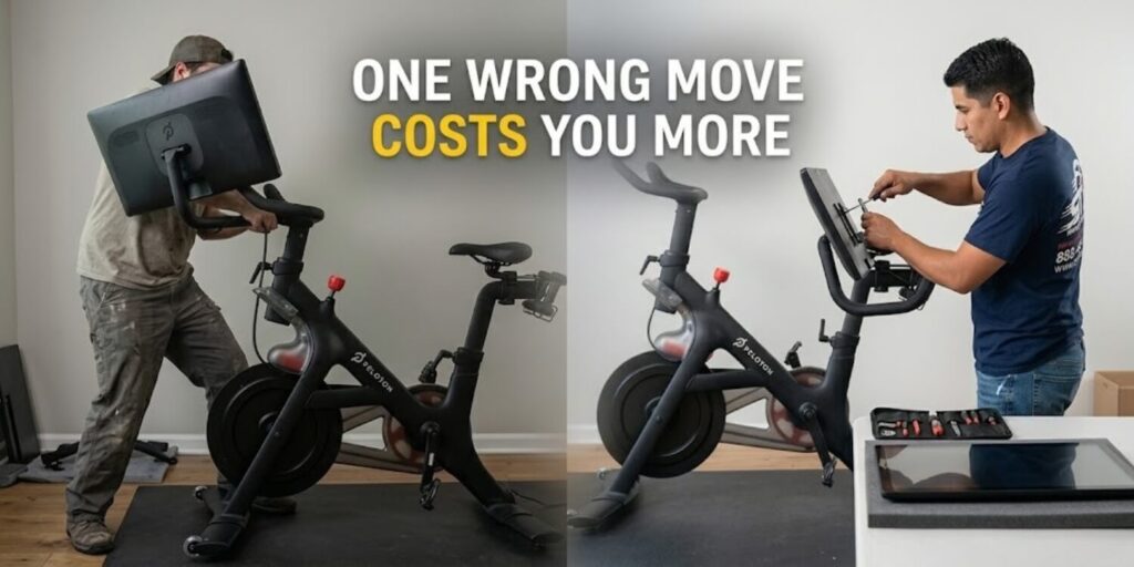 how to remove peloton screen