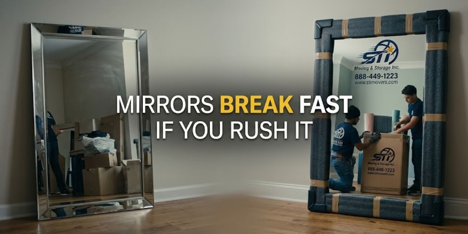 how to transport a mirror in pickup truck