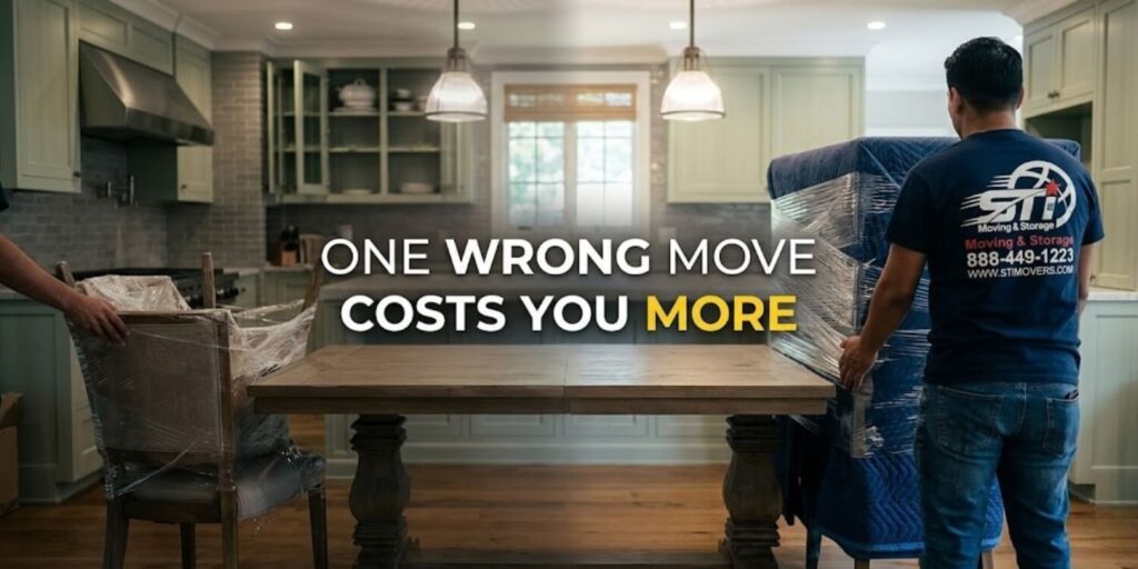 how to pack furniture for moving