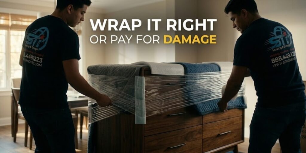how to wrap furniture for moving