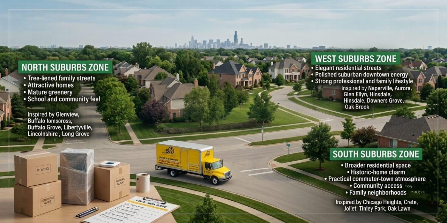 suburbs in chicago